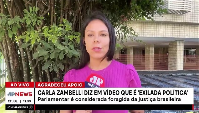 Carla Zambelli diz em vídeo que é “exilada política”