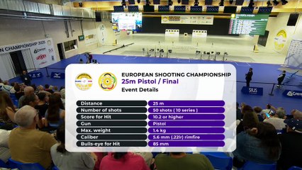 Championnat d'Europe de Tir - Pistolet 25m dames
