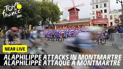 Alaphilippe attacks in Montmartre - Stage 21 - Tour de France 2025