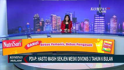 PDIP Belum Ganti Posisi Hasto, Djarot: Megawati yang Tentukan Pengurus| KOMPAS MALAM