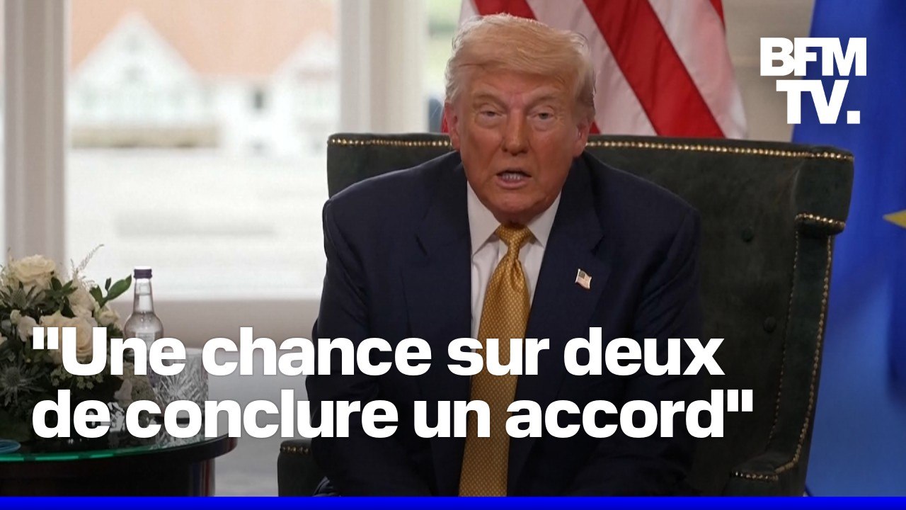 Droits de douane: l'échange en intégralité de Donald Trump et d'Ursula von der Leyen avec la presse