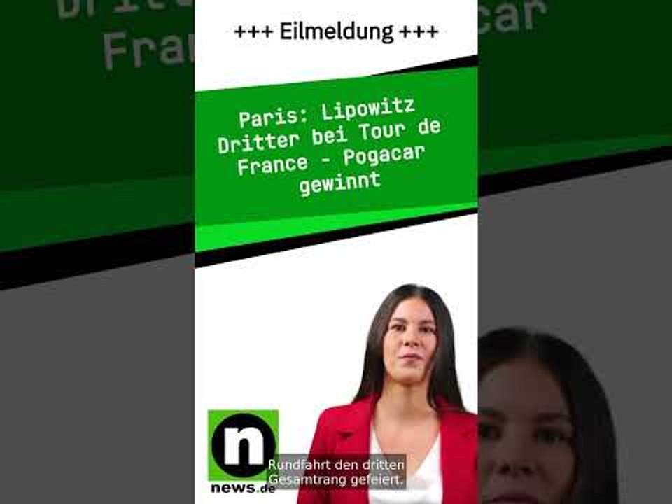 Lipowitz Dritter bei Tour de France - Pogacar gewinnt