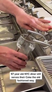 97 year old NYC diner still serves their Coke the old fashioned way - you remember this