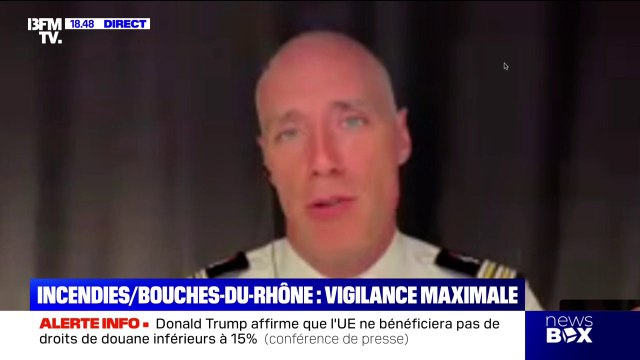 Incendies: On est vigilants, les annonces pour aujourd'hui et pour demain en termes de vent sont relativement défavorables , affirme Frédéric Harrault, porte-parole de la Sécurité civile