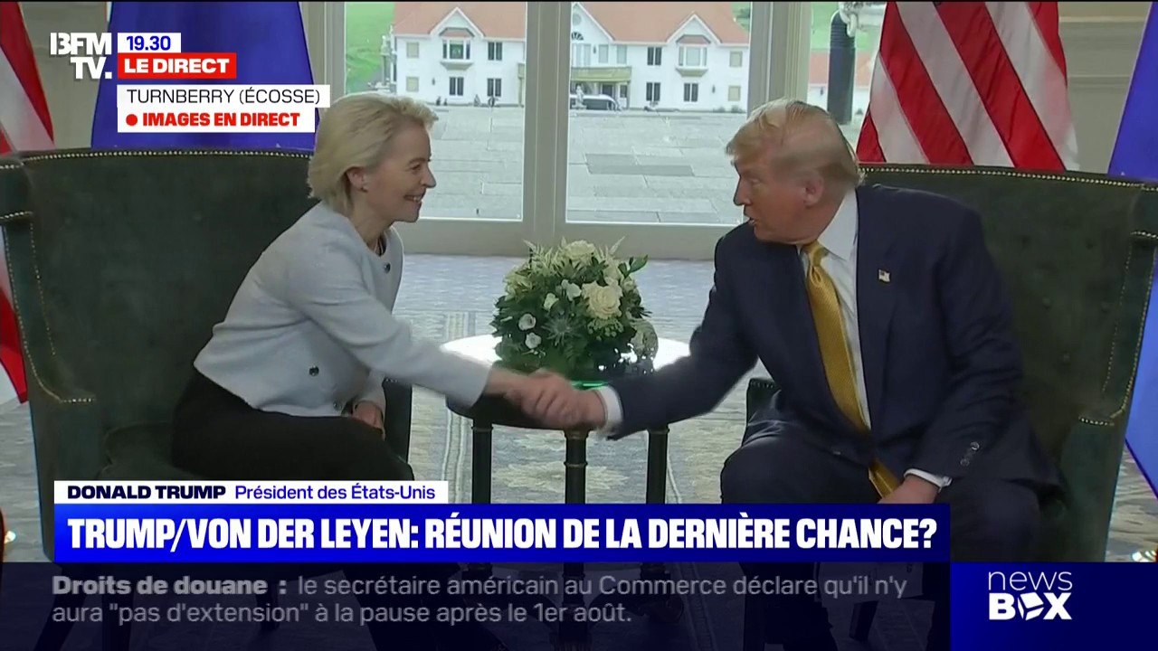 Droits de douane: les États-Unis et l'UE ont "conclu un accord", annonce Donald Trump