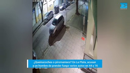 ¿Quemacoche o piromaníaco? Prendió fuego tres autos en La Plata, estuvo preso y lo liberaron