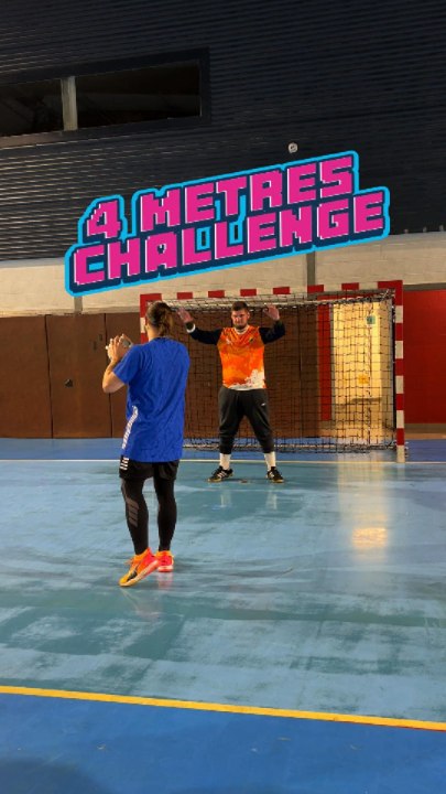 4 mètres Challenge ! (C’était catastrophique 😂) #handball #hand #handballplayer #Defi #Fun #Sports