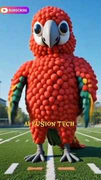 Colorful Parrot Dancing on Bouncing Ball – Cutest Bird Show Ever! 🦜💃✨