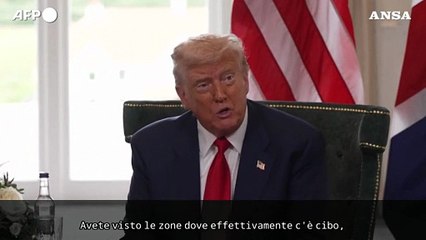 Trump annuncia centri di distribuzione alimentare per Gaza