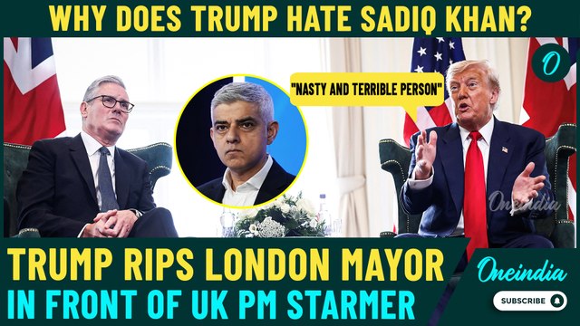 VIDEO: Trump HUMILIATES London Mayor in Front of UK PM | Why Does Trump HATE Sadiq Khan? EXPLAINED