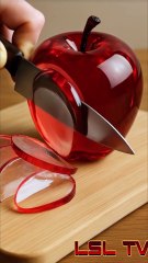 🎬 Title: “Crystal Fruit Cutting Art – Mesmerizing Precision & Shine!”