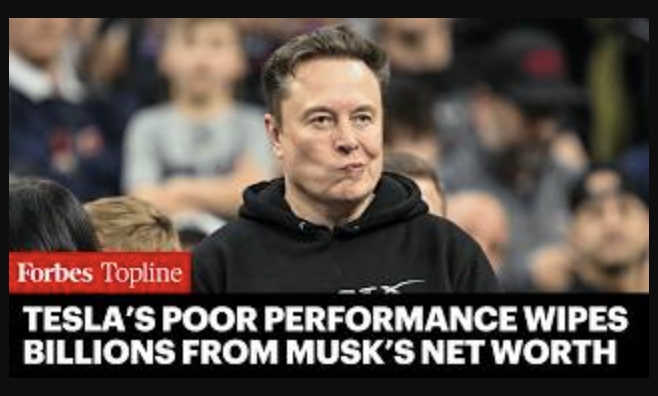 Elon Musk Loses  Billion as Tesla Stock Takes a Dive