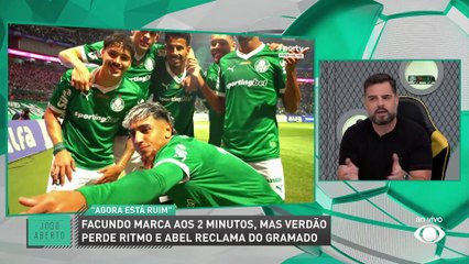 Debate Jogo Aberto: Palmeiras vence com placar magro e reclamação de Abel sobre gramado