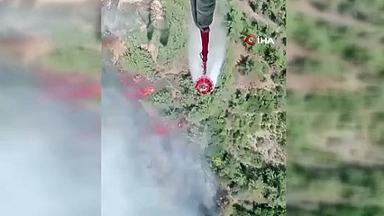 İzmir’de alevlerle zorlu savaş: Helikopterler ve uçaklar seferber edildi!