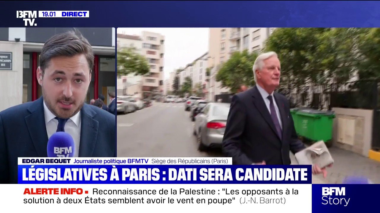 Michel Barnier investi par LR à la législative partielle face à Rachida Dati qui entre en dissidence