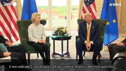 Incontro Trump e von der Leyen per sbloccare la crisi commerciale Usa-Ue