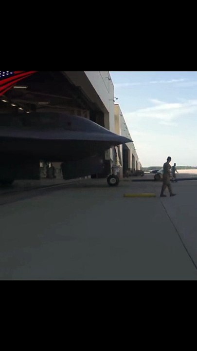 B-2 Bomber leaving the Hanger