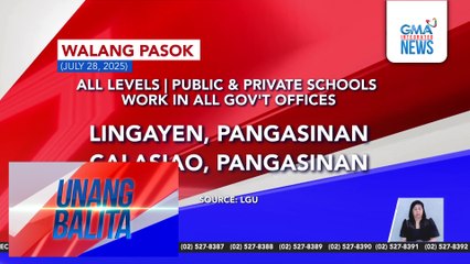 Walang pasok as of 6:25 AM (July 28, 2025) | Unang Balita