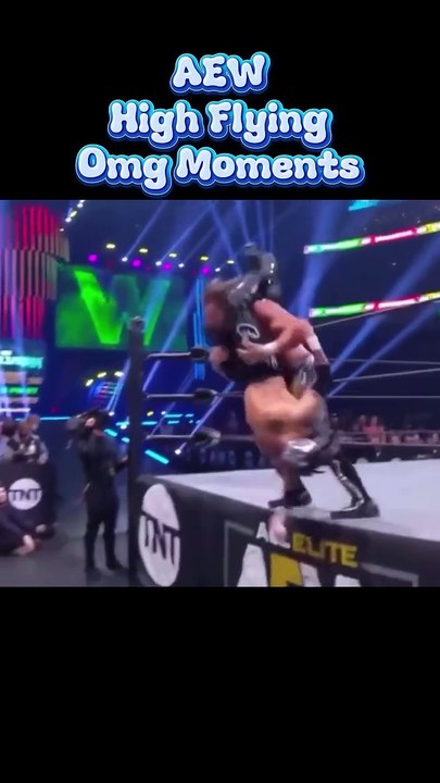 AEW High Flying Omg Moments #aew #wwe #prowrestling #fyp