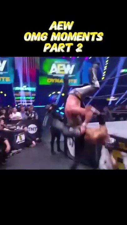 AEW Omg Moments Part 2#aew #wwe #prowrestling #fyp