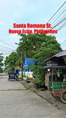 Santa Romana Street in Cabanatuan City, Nueva Ecija in the Philippines