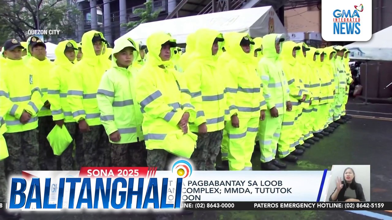 PNP, naka-full alert sa pagbabantay sa loob at paligid ng Batasan Complex; MMDA, tututok sa daloy ng trapiko roon | Balitanghali
