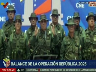 Alto Mando Militar y la FANB reafirman su respaldo al presidente Nicolás Maduro