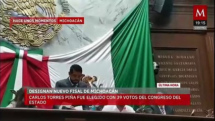Designan a Carlos Torres Piña como nuevo fiscal de Michoacán
