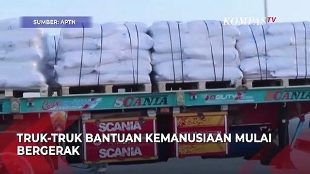 Israel Umumkan Jeda Taktis, Truk Bantuan kemanusiaan Mulai Masuk Gaza