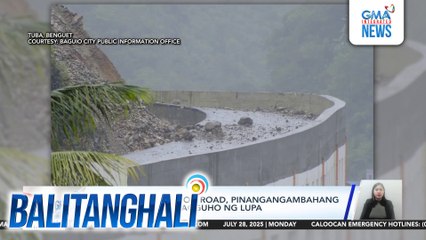 Rock shed sa Kennon Road, pinangangambahang bumigay dahil sa pagguho ng lupa | Balitanghali