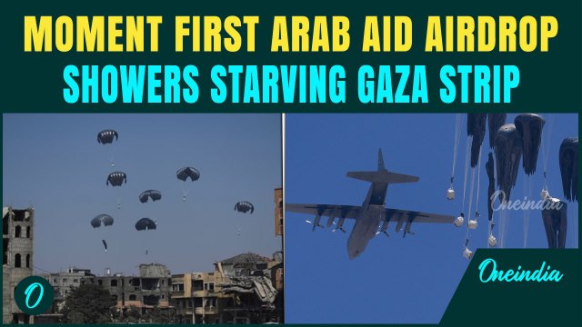Gaza Breaking: Arab Countries AIRDROP Tons Of Food In Gaza | Israel Called Out For War Crimes