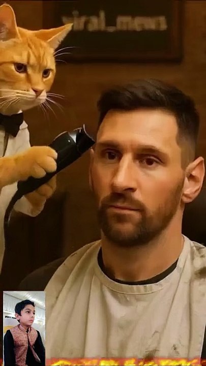 messi and cat barbar