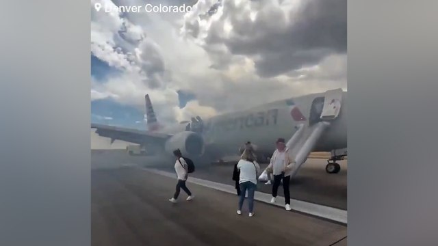 Uçakta kalkış sırasında korku dolu anlar! Yangın çıktı