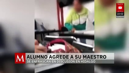 Alumno golpea a maestro en aula de universidad en Hidalgo tras recibir burlas