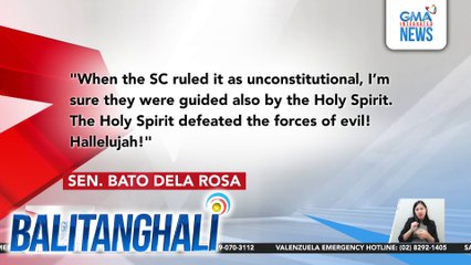 Magkakaiba ang reaksyon ng ilang senator-judge sa desisyon ng Korte Suprema na unconstitutional ang ika-apat na impeachment | Balitanghali