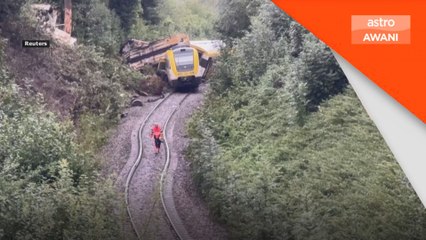 Tiga maut, ramai parah tren tergelincir dari landasan