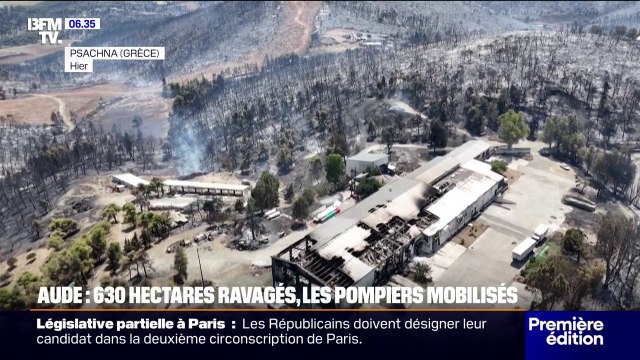 L'incendie dans l'Aude, désormais fixé, a parcouru près de 650 hectares