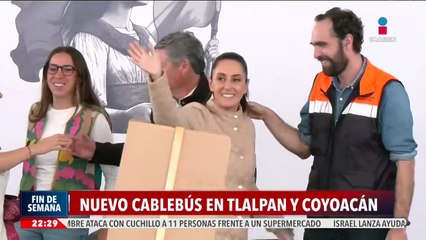 Sheinbaum y Brugada presentan el proyecto de la Línea 4 del Cablebús