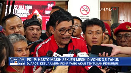 Hasto Masih Sekjen PDIP Meski Divonis 3,5 Tahun, Djarot: Ketum yang akan Tentukan Pengurus