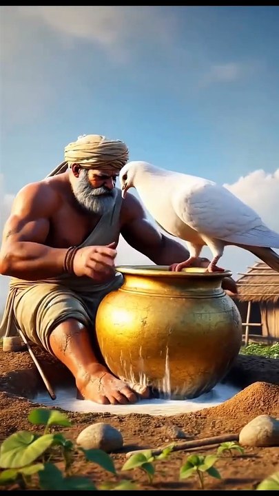 किसान और कबूतर की कहानी।