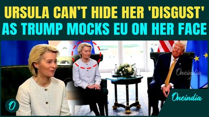 Trump Explodes Ursula Over Climate, Border, Tariff |EU Chief Seen 'Uncomfortable' in Brutal Showdown
