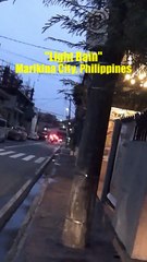 Light Rain in Marikina City in the Philippines