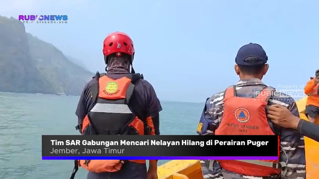 Tim SAR Gabungan Lakukan Pencarian Nelayan Hilang di Perairan Puger