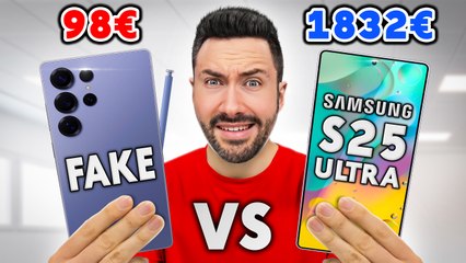 J'ai acheté un Faux Galaxy S25 Ultra à 98€ : Incroyable comparaison avec l'original ! 📱