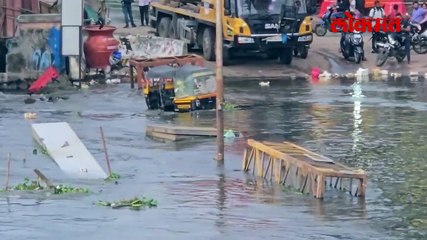 भिडे पूल पाण्याखाली नदीकाठी सतर्कतेचा इशारा