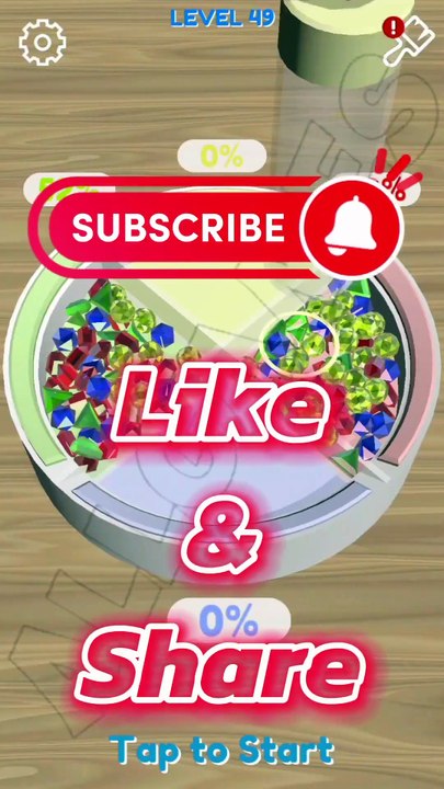 bead sort lvl 49 gameplay all games #shorts #beadsort #allgames #viralvideo
