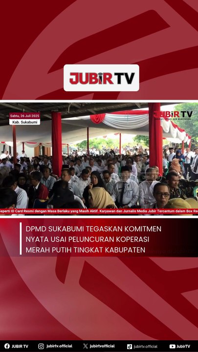 DPMD Sukabumi Tegaskan Komitmen Nyata Usai Peluncuran Koperasi Merah Putih Tingkat Kabupaten