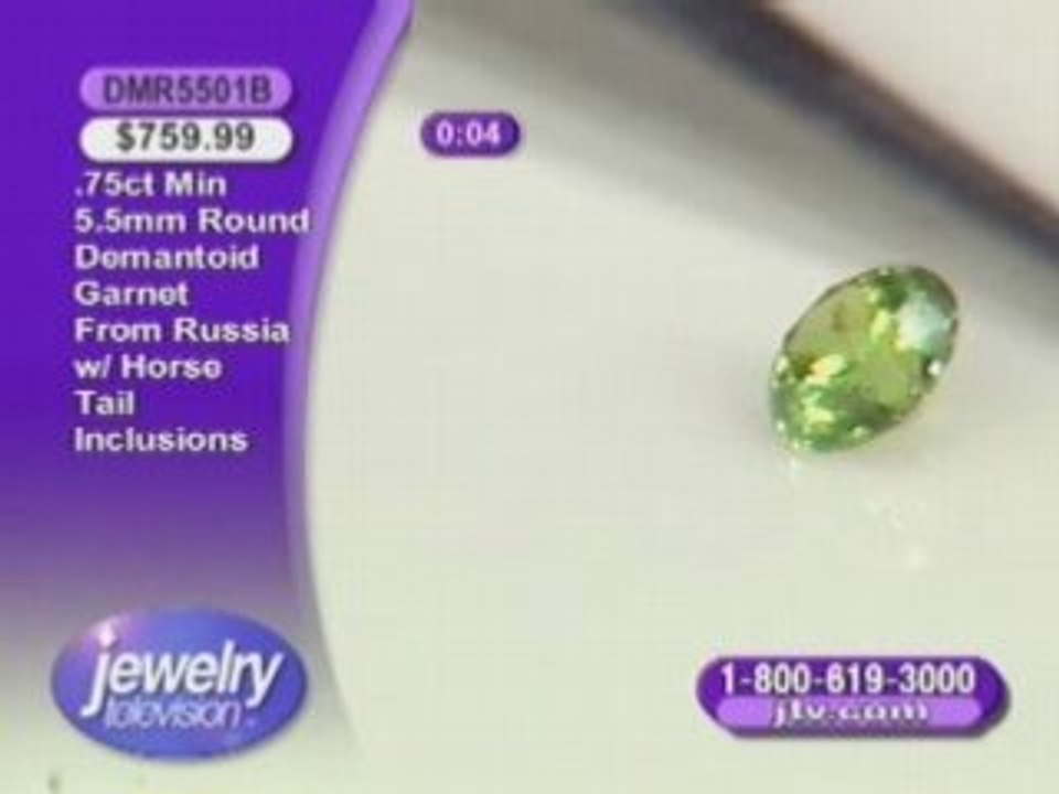DMR5501B - Demantoid Garnet, Horse Tail Inclusions