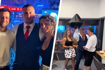 AuronPlay y Sara Ismael disfrutaron de La Velada del Año 5 desde este exclusivo lugar