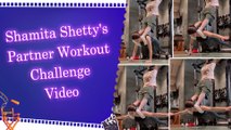Shamita Shetty tries partner workout, shares hilarious outcome: ‘My tiny feet gave up’